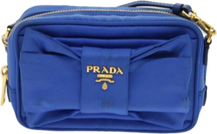 Prada Vintage Tweedehands Boogdetail Schoudertas Klein