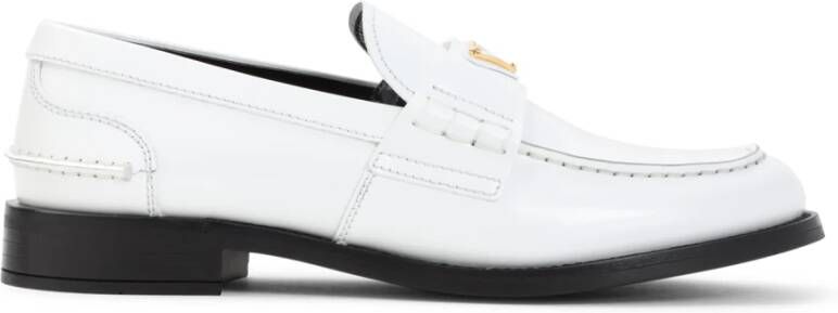Prada Witte Loafer Schoenen Elegante Schoenkeuze