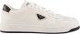 Prada Witte Zwarte Leren Sneakers Downtown - Thumbnail 1