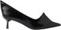 Prada Zwarte Geborsteld Leren Pumps - Thumbnail 1