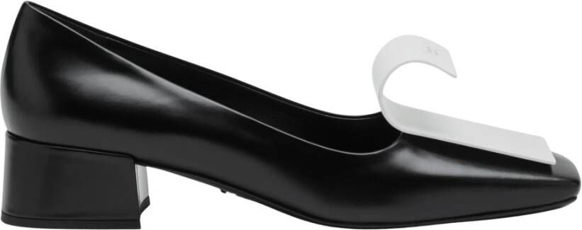 Prada Zwarte Hak Decollete Schoenen