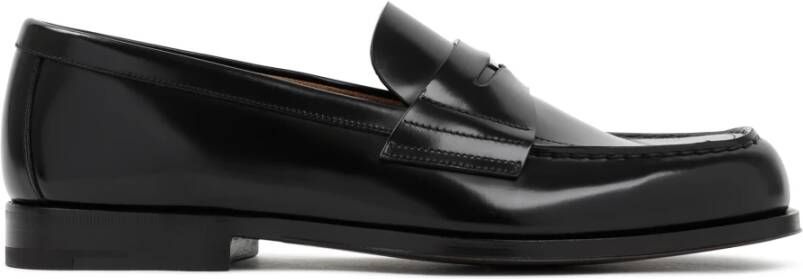 Prada Glanzende Heren Instappers Black Heren