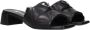 Prada Zwarte leren platte sandalen - Thumbnail 1