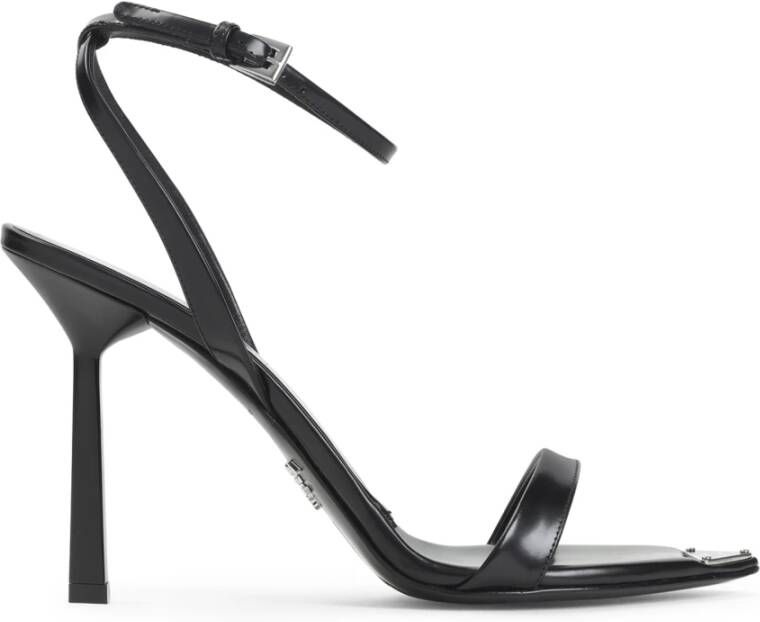 Prada Zwarte Leren Sandalen voor Vrouwen
