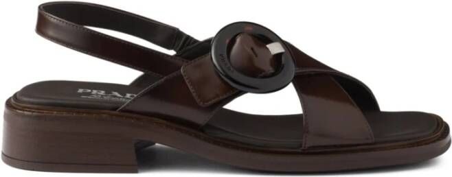 Prada Zwarte Sandalen voor Vrouwen