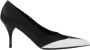 Prada Zwarte Satijnen Metallic Leren Pumps - Thumbnail 3