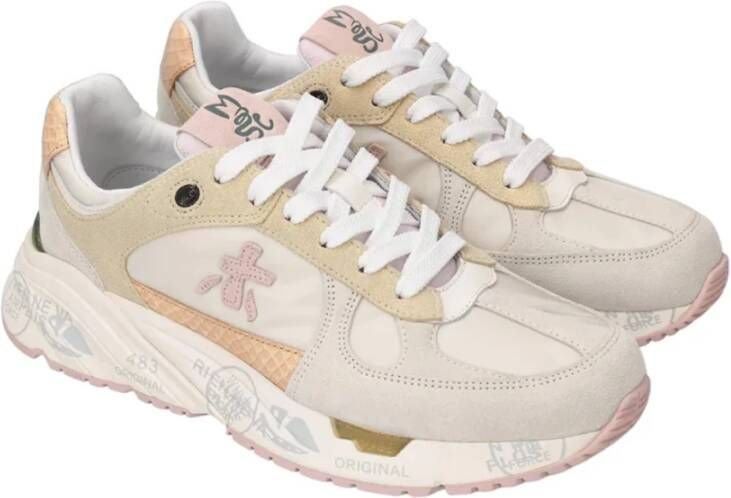PREMIATA Lage Sneakers Dames Mase-d Maat: 40 Materiaal: Suède Kleur: Beige - Foto 3