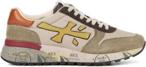 Premiata Beige Combi Leren Sneakers Beige Heren
