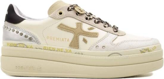 Premiata Beige Lage Sneakers Micol