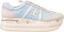 Premiata Beige Leren Sneakers Multicolor Dames - Thumbnail 2