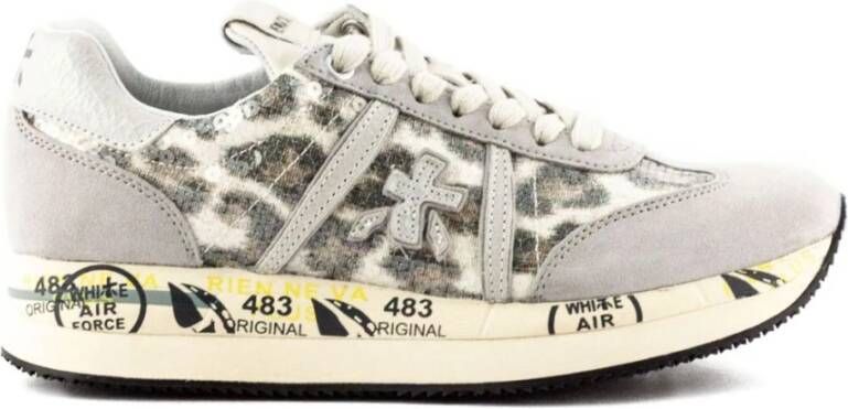 PREMIATA Lage Sneakers Dames Conny Maat: 40 Materiaal: Suède Kleur: Beige - Foto 5