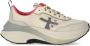 Premiata Beige Suede Hill Sneaker met Roze Details - Thumbnail 1