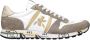 Premiata Beige Suède Sneakers met Wit Detail - Thumbnail 1