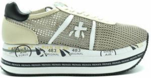 Premiata Beth sneakers met plateauzool Beige