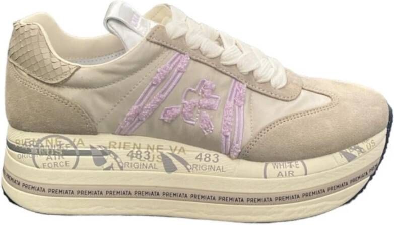 Premiata Low-Top Sneakers Platform sneakers 'Beth' in beige