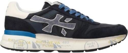 Premiata Blauwe Sneakers voor Stijlvolle Casual Kleding