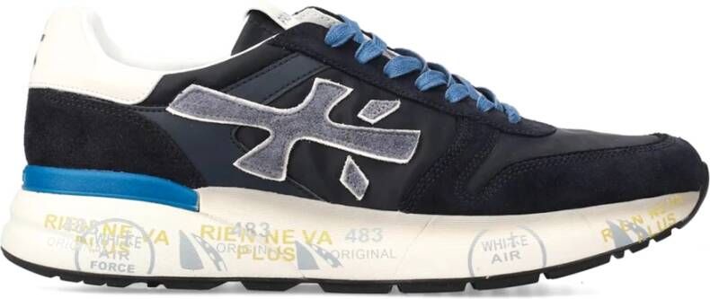 Premiata Blauwe Mick Sneakers met Rubberen Zool
