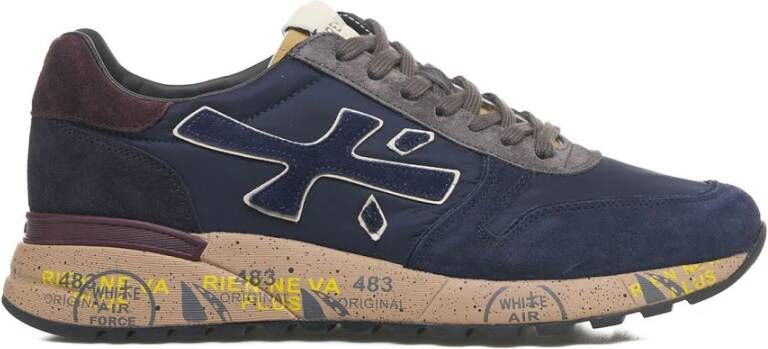 Premiata Blauwe Sneakers Blue Heren