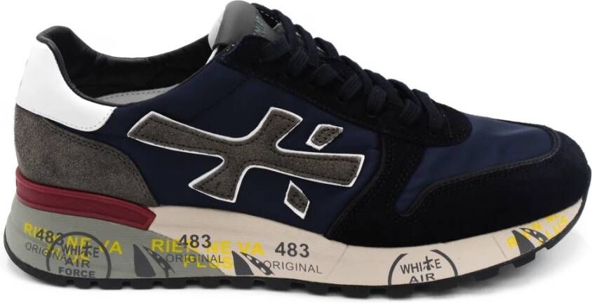 PREMIATA Lage Sneakers Heren Mick Maat: 45 Materiaal: Suède Kleur: Blauw - Foto 2