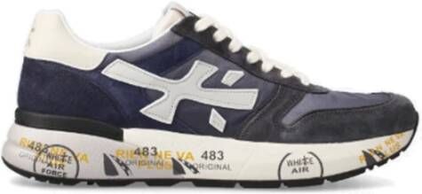 Premiata Blauwe Sneakers Mick Kwaliteitsleer Mix