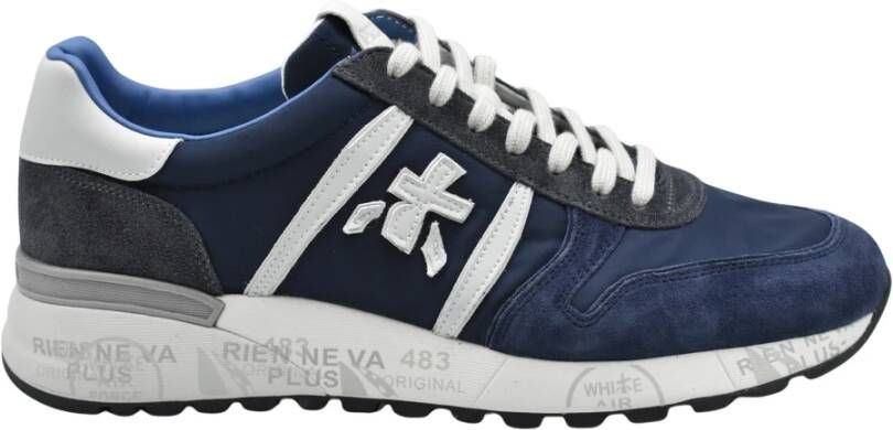 Premiata Blauwe Veterschoenen Stijlvolle Comfortabele Schoenen
