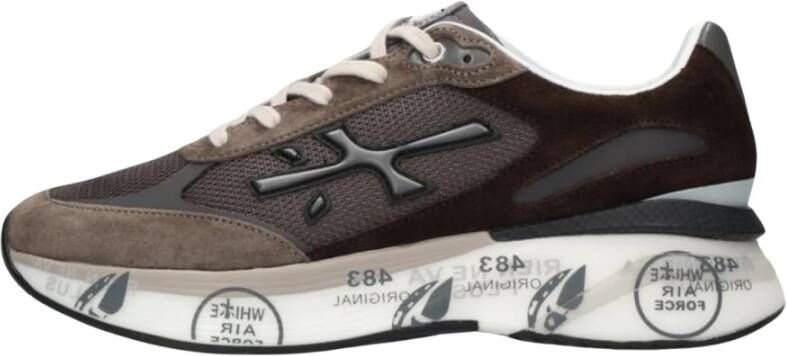 PREMIATA Lage Sneakers Heren Moerun Maat: 44 Materiaal: Suède Kleur: Bruin - Foto 4