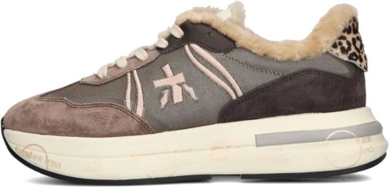PREMIATA Lage Sneakers Dames Cassie Maat: 38 Materiaal: Suède Kleur: Bruin - Foto 1