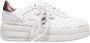 Premiata Witte Leren Sneakers Logo Zijkant Achterkant White Dames - Thumbnail 1