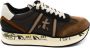 Premiata Bruine Sneakers met Leren Voering en Rubberen Zool Bruin Dames - Thumbnail 2