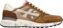 Premiata Bruine Leren Sneakers Multicolor Heren - Thumbnail 1