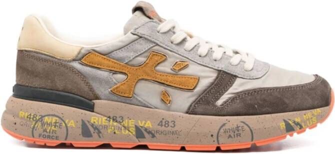 PREMIATA Lage Sneakers Heren Mick Maat: 43 Materiaal: Leer Kleur: Geel - Foto 3