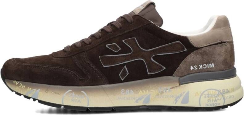 PREMIATA Lage Sneakers Heren Mick Maat: 41 Materiaal: Suède Kleur: Bruin - Foto 1