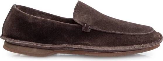 Premiata Bruine suède leren loafers met zichtbare naden
