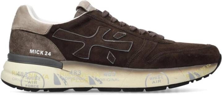Premiata Bruine Suède Sneakers met Taupe Hiel - Foto 2