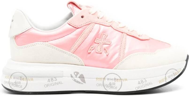 Premiata Cassie Nylon Leren Sneakers Multicolor Dames