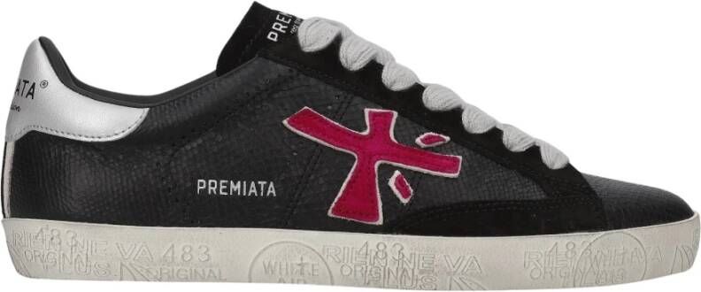 Premiata Casual Sneakers in Blauw Black Heren