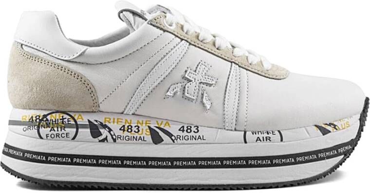 Premiata Beth Sneakers van Suède en Stof Multicolor Dames