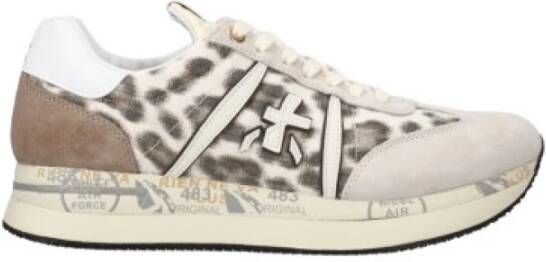 Premiata Conny damessneakers met leermix