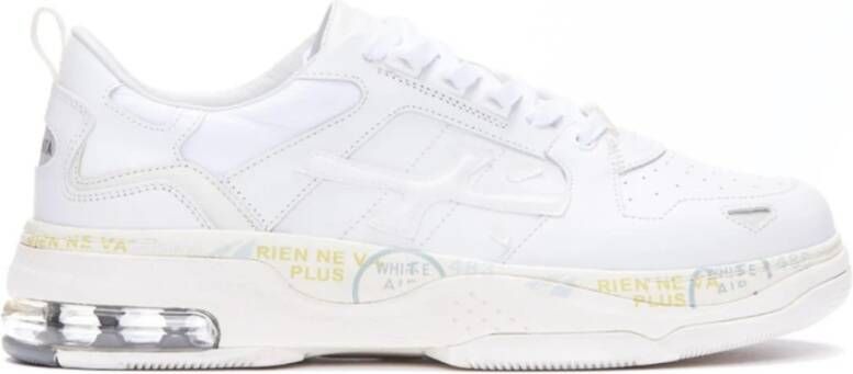 Premiata Drake Sneaker Leer Wit White Heren