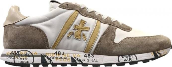 Premiata Eric beige contrast sneaker model Mick