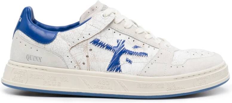 Premiata Gebarsten Effect Sneakers White Heren