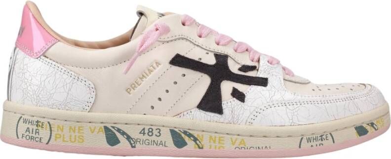 Premiata Gedurfde Leren en Suède Sneakers Beige Dames - Foto 4