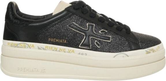 Premiata Glitter Platform Sneakers Zwart Aw25 - Foto 2