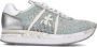 Premiata Grijs Groen Gehaakte Sneakers Multicolor Dames - Thumbnail 1