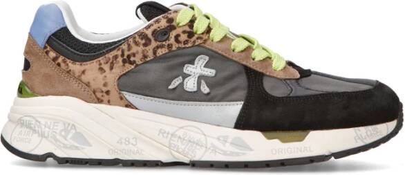 Premiata Grijs Zwart Sneakers Damesschoenen Multicolor Dames