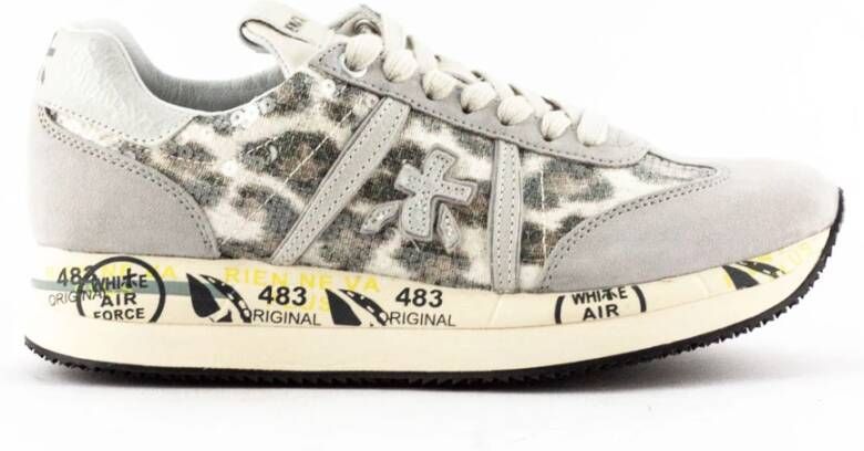 PREMIATA Lage Sneakers Dames Conny Maat: 40 Materiaal: Suède Kleur: Beige - Foto 2