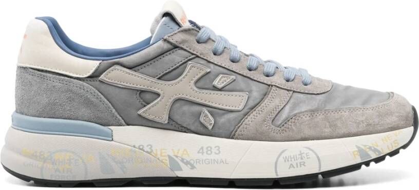 Premiata Grijze Mix Sneakers Mick Stijl
