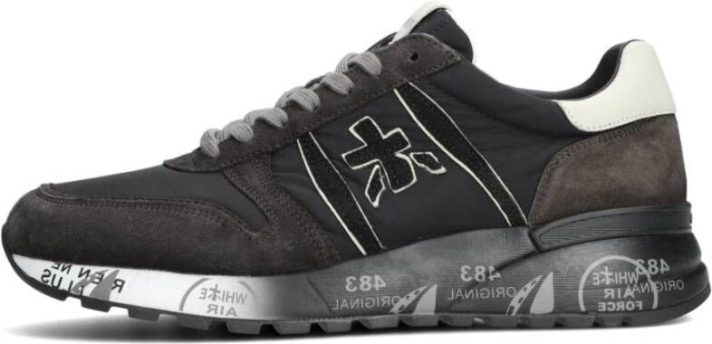 PREMIATA Lage Sneakers Heren Lander Maat: 45 Materiaal: Suède Kleur: Grijs - Foto 7