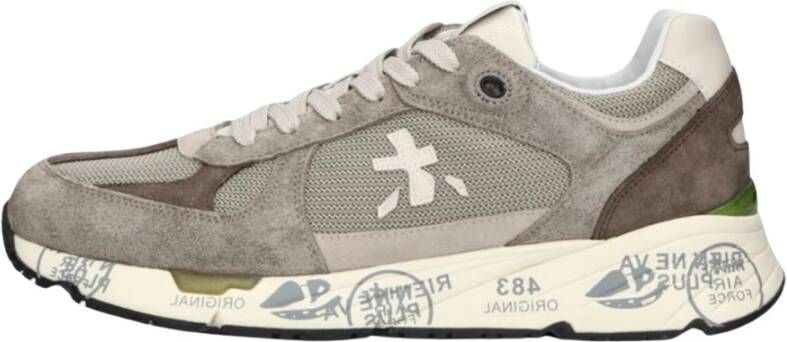 PREMIATA Lage Sneakers Heren Mase Maat: 42 Materiaal: Suède Kleur: Groen