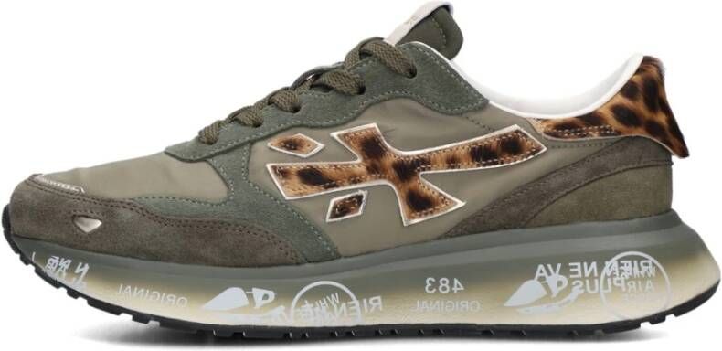 Premiata Groene Suède Lage Sneakers Lauryn